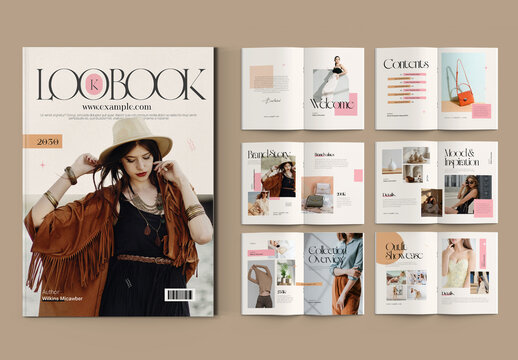 Magazine Lookbook Template for Fashion Design