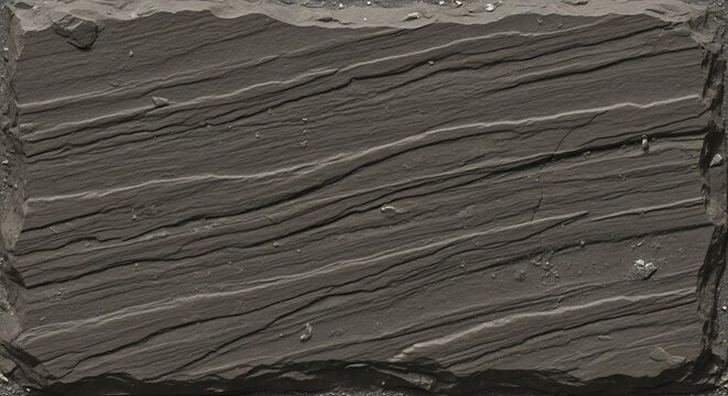 Close-up of Sedimentary Rock Layers with Diagonal Strata.
