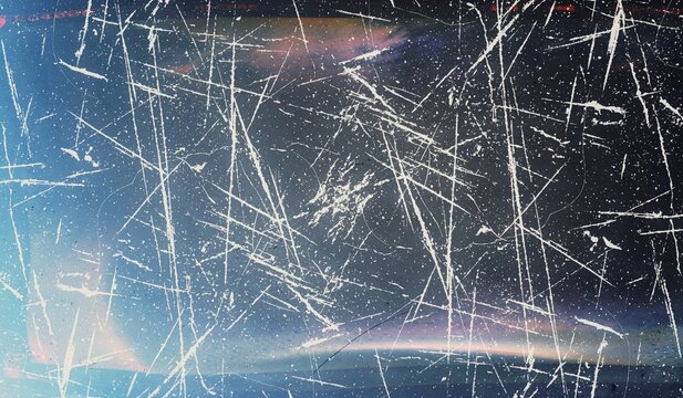 film noise texture and background, old film frame from analog retro film roll, photo texture with grain and scratches for vintage effect with damaged film burn look