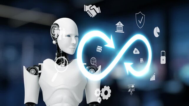 AI explores limitless innovation with virtual assistant guidance, artificial intelligence strategy, and AI potential for infinite business growth. Kernel