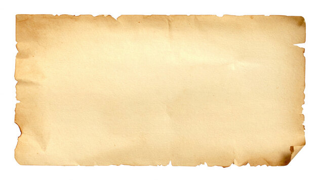 Alte Vintage Papiertextur mit rauen Kanten f&uuml;r historische Hintergrund-Grafiken