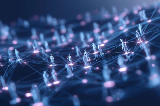 AI Ecosystem Platform Intelligent Marketplace Orchestration Glowing Ecosystem Connections Enterprise Agent Collaboration Network