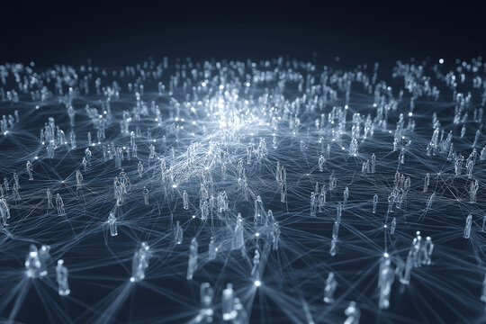 AI Ecosystem Platform Intelligent Marketplace Orchestration Glowing Ecosystem Connections Enterprise Agent Collaboration Network