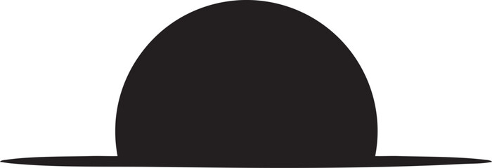 Black sun, half moon, silhouette, vector icon, eclipse symbol © Salma