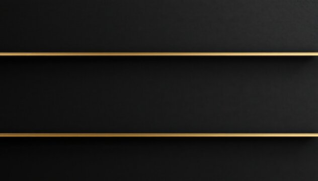 Layered black panels with hidden gold edges, representing confidentiality and exclusivity