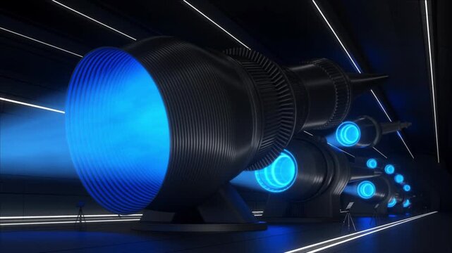 宇宙船用プラズマリング付き航空宇宙エンジンスラスターノズル