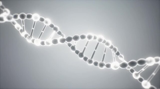 Glowing DNA Helix - Science and Genetics Background
