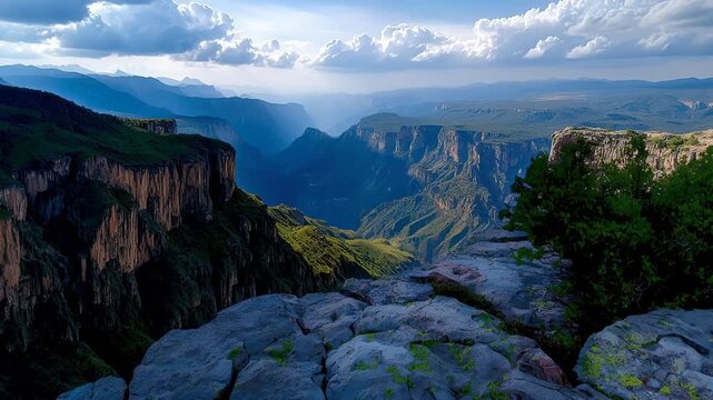 copper canyon landscape in chihuahua mexico