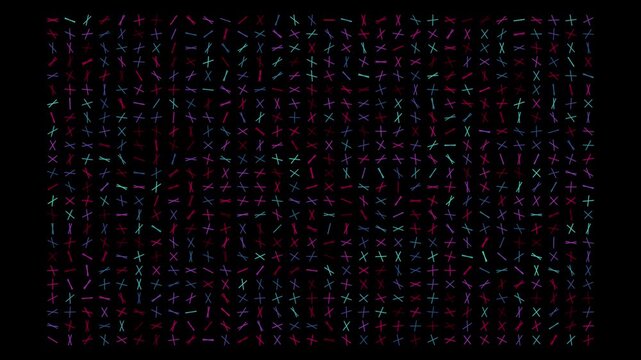 abstract binary code background motion video. dot motion video