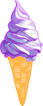 Purple yam icecream