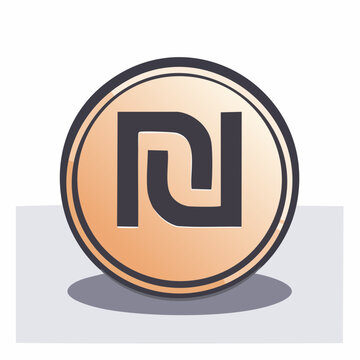 Israeli New Shekel Symbol Coin