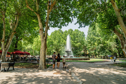Yerevan, Armenia. English park in the city