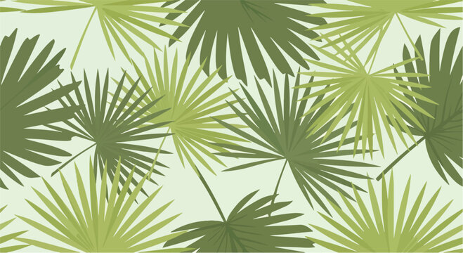 A leafy green pattern