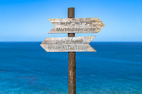 Confluence of Atlantic Ocean and Mediterranean Sea