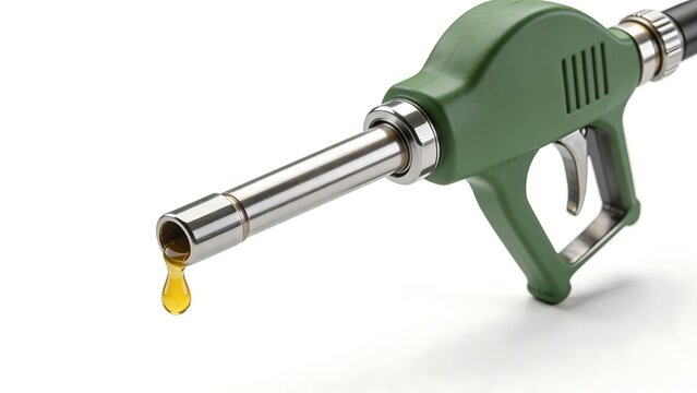 Green fuel nozzle with oil drop