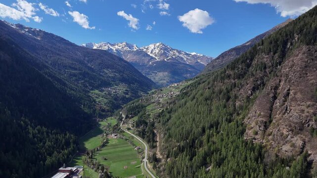vallata val di sole val di pejo pejo trentino drone 