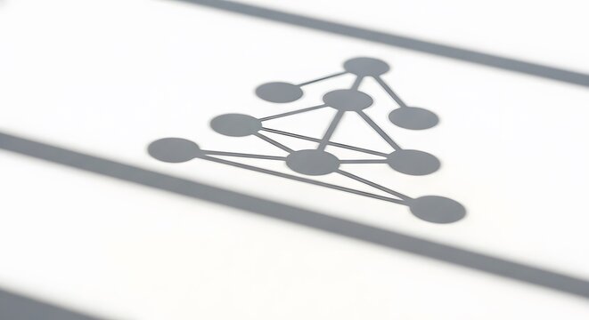 Minimalist Kabbalah Tree of Life Shadow Concept