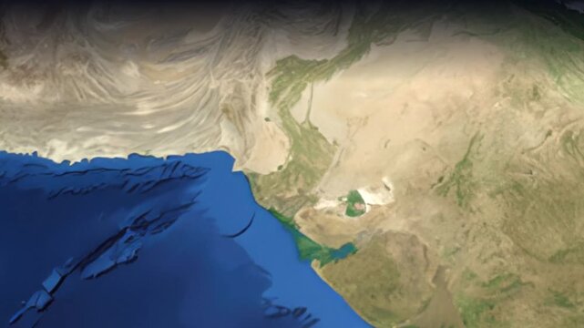 Animated Flight Route Map from Dubai United Arab Emirates to Munich Germany