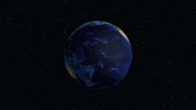 Earth Zoom Animation Focusing on Albuquerque New Mexico United States