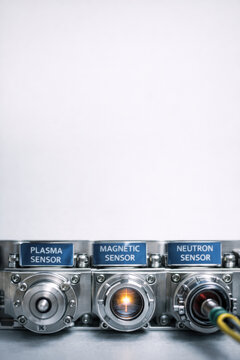Nuclear fusion research sensor laboratory technology Nuclear fusion research sensor array laboratory equipment with plasma magnetic neutron