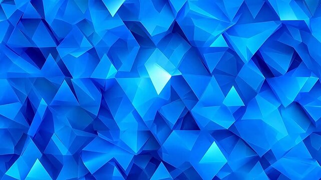 Digital blue and white triangle geometric background