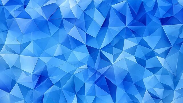 Digital blue and white triangle geometric background