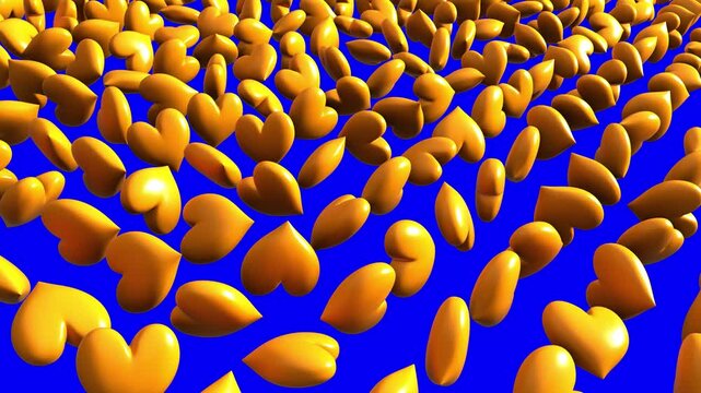 Abstract 3D Heart Shapes Grid on Blue Screen

3D abstract animation featuring a grid of heart shapes on a blue screen for chroma keying.