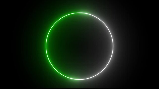 Neon text circle