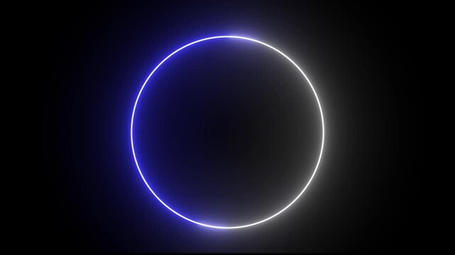 Neon text circle