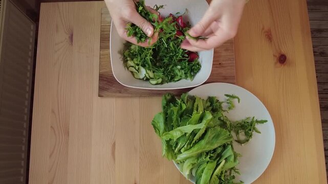 Preparing Fresh, Delicious Greens in the Kitchen for Healthy Dishes