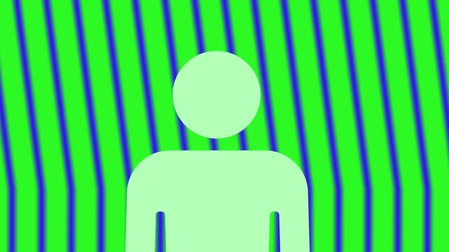 Dynamic Green Geometric Motion Background For Digital Presentation 4K Loop