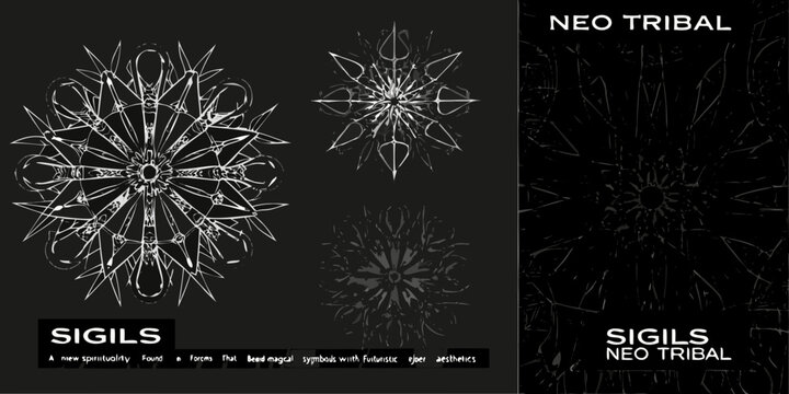 Neo tribal sigils a futuristic exploration of magical symbols and aesthetics