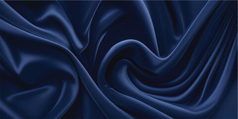 Fototapeta premium A smooth elegant purple silk fabric texture with luxury satin waves and soft drapery curves creates a shiny fashion backdrop of elegant material