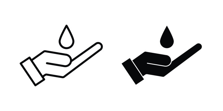 Ablution icon - Vector design set