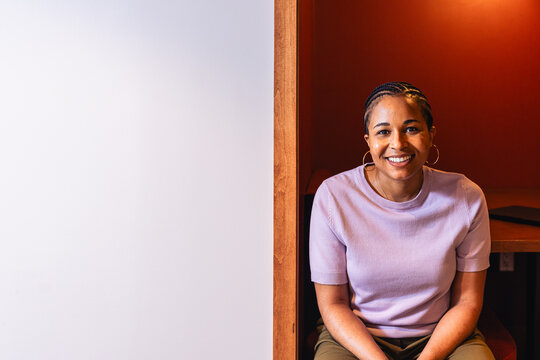 Portrait of a smiling black creative professional