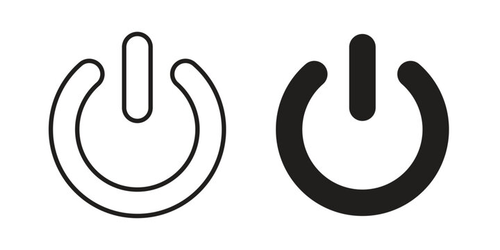 Power icon concept design set. Icon Element For Design