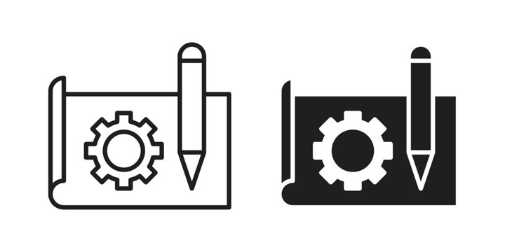 Prototyping icon concept design set. Icon Element For Design