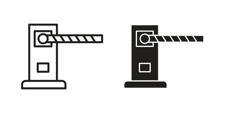 Road toll icon concept design set. Icon Element For Design