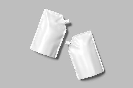 Spout Pouch Packaging Blank Mockup
