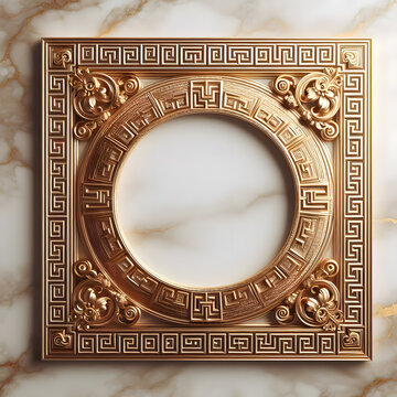 Luxury Gold Greek Key Frame