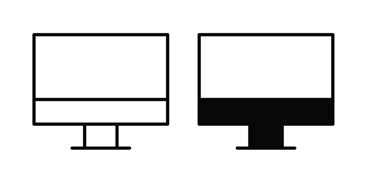 LCD Screen icon - Vector design set