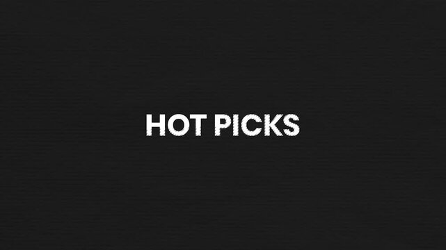 Hot Picks Vintage Text Animation 4K Featured Product Background for Trending Items Showcase and Ecommerce Promotion