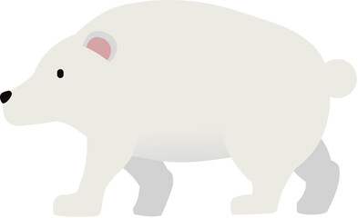 Fototapeta premium polar bear cartoon style