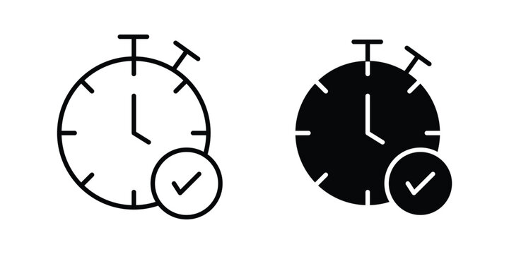 Quick approval icon - Vector design set