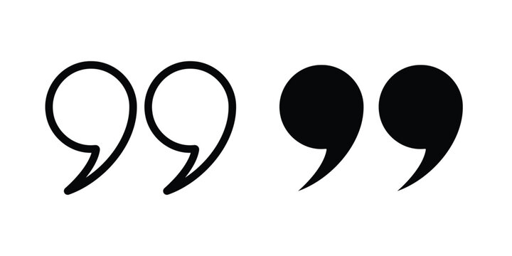 Quote icon - Vector design set