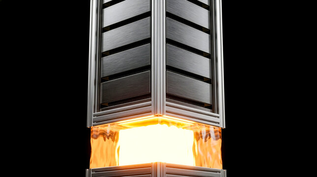Solid State Thermophotovoltaic Cell Emitting Extreme Heat, Advanced Clean Energy Waste Recovery Converter for Heavy Industry Professional stock a