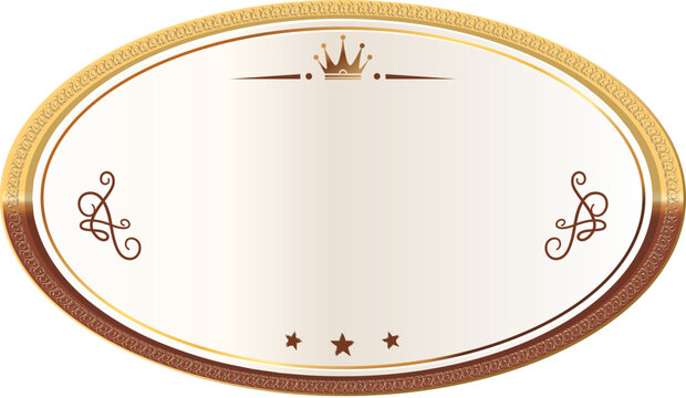 Oval silver plate