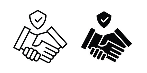 Obraz premium Trust icon - Vector design set
