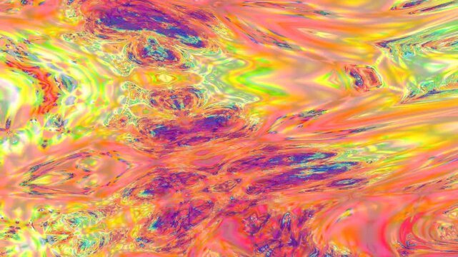 Vibrant Psychedelic Sun Flare Abstract Background