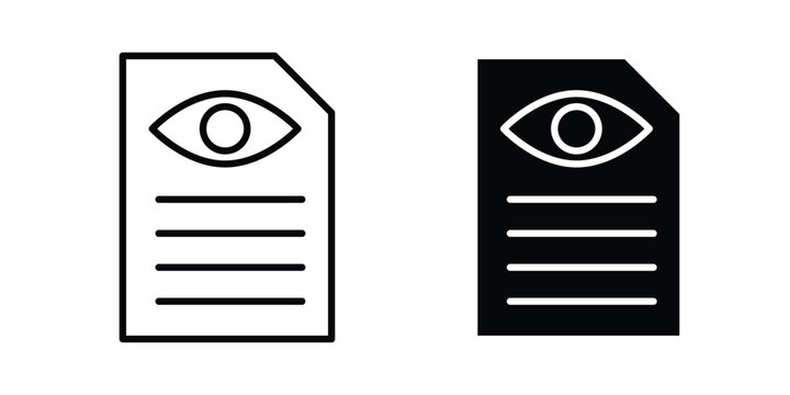 Watchlist icon - Vector design set